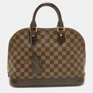Pre Owned Louis Vuitton Alma PM Damier Ebene Canvas Bag