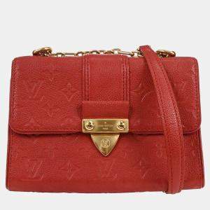 مملوكة مسبقًا Louis Vuitton Red Monogram Empreinte Saint Sulpice PM