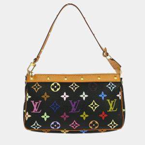 مملوكة مسبقًا Louis Vuitton Black Multicolor Pochette Accessoires