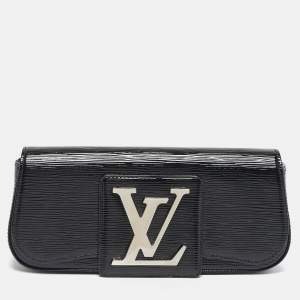مملوكة مسبقًا Louis Vuitton Sobe Black Electric Epi Leather Clutch