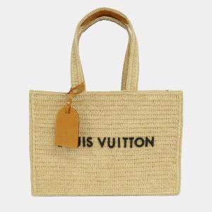 Pre Owned حقيبة لوي فيتون سمر شوبر بيج رافيا توت MM