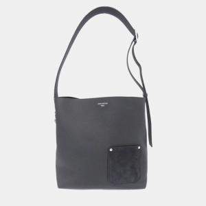 Pre Owned حقيبة كتف لوي فيتون فيرسو جلد العجل أسود توت