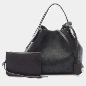 Pre Owned حقيبة لوي فيتون هينا بي إم جلد ماهينا أسود/بني