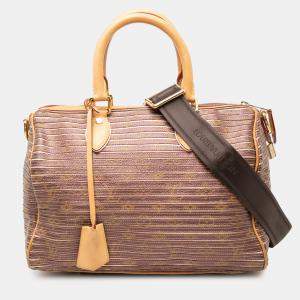 مملوكة مسبقًا حقيبة لوي فيتون "إيدن سبيدي باندولير 30" مونوجرام بني