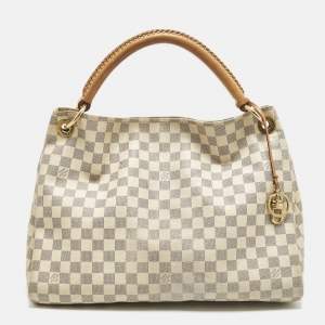 Pre Owned Louis Vuitton Artsy MM Damier Azur Canvas Bag