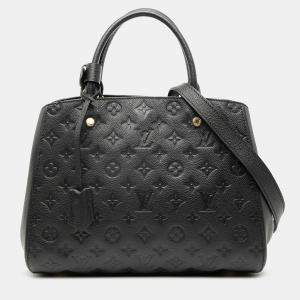 مملوكة مسبقًا Louis Vuitton Black Monogram Empreinte Montaigne MM