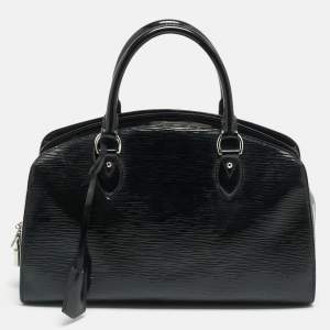 Pre Owned Louis Vuitton Pont Neuf PM Black Electric Epi Leather Bag