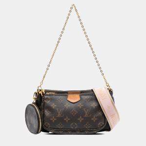 Pre Owned Louis Vuitton Brown Monogram Multi Pochette Accessoires