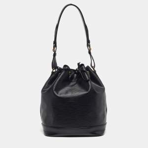 Pre Owned Louis Vuitton Noé GM Black Epi Leather Bucket Bag