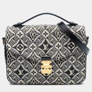 Pre Owned حقيبة لوي فيتون بوشيت ميتيس جاكار مونوجرام أسود منذ 1854