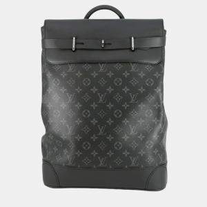 Pre Owned Louis Vuitton Black Monogram Eclipse Steamer