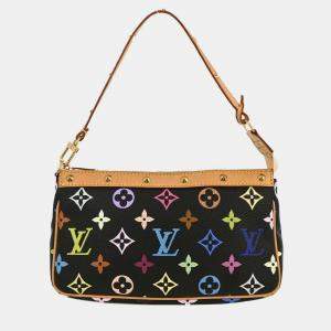 مملوكة مسبقًا Louis Vuitton Black Multicolor Pochette Accessoires