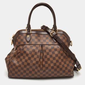 Pre Owned Louis Vuitton Trevi GM Damier Ebene Canvas Bag