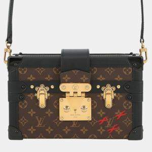 مملوكة مسبقًا Louis Vuitton Black Brown Monogram Petite Malle