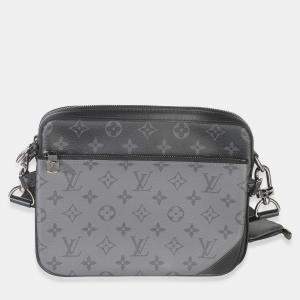 مملوكة مسبقًا Louis Vuitton Grey Monogram Eclipse Canvas Trio Messenger