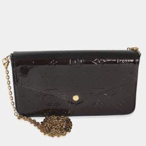 Pre Owned Louis Vuitton Amarante Monogram Vernis Pochette Felicie