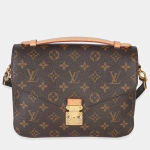 Pre Owned Louis Vuitton Monogram Canvas Pochette Metis