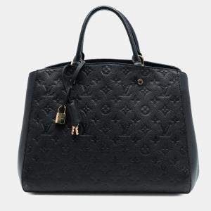 Pre Owned Louis Vuitton Black Monogram Empreinte Montaigne GM