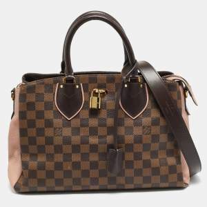 Pre Owned Louis Vuitton Normandy Damier Ebene Canvas and Leather Bag