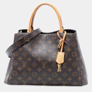 Pre Owned Louis Vuitton Brown Monogram Montaigne MM
