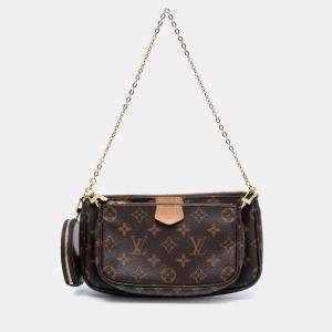 Pre Owned Louis Vuitton Brown Monogram Multi Pochette Accessoires