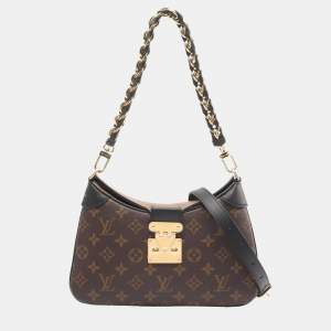 Pre Owned Louis Vuitton Lv Tweeny Shoulder Bag Coated Canvas And Leather Monogram Reverse Brown
