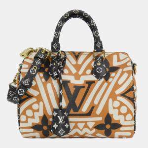 Pre Owned Louis Vuitton Lv Crafty Speedy Bandouliere 25Cm Boston Bag