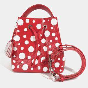 Pre Owned Louis Vuitton Monogram Empreinte Neonoe Crossbody Bag Leather Red