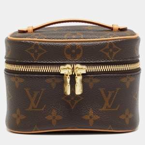 Pre Owned Louis Vuitton Nice Nano Monogram Canvas Cosmetic Case