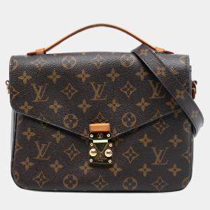 مملوكة مسبقًا Louis Vuitton Brown Monogram Pochette Metis