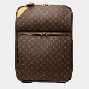 Pre Owned Louis Vuitton Brown Monogram Pegase Legere Business 55