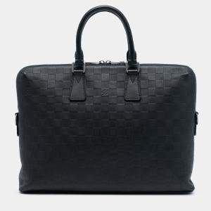 Pre Owned Louis Vuitton Black Damier Infini Porte Documents Jour