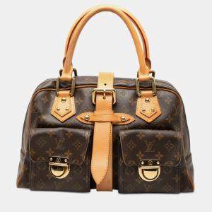 مملوكة مسبقًا Louis Vuitton Brown Monogram Manhattan GM