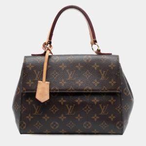 Pre Owned Louis Vuitton Brown Monogram Cluny BB