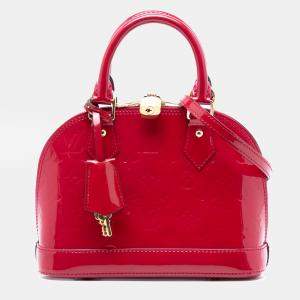 مملوكة مسبقًا Louis Vuitton Red Monogram Vernis Alma BB