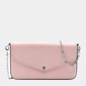Pre Owned Louis Vuitton Pink Epi Pochette Felicie