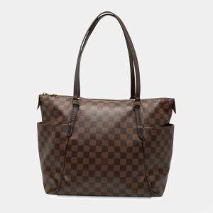 Pre Owned Louis Vuitton Brown Damier Ebene Totally MM