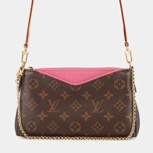 Pre Owned Louis Vuitton Pallas Clutch Rose Monogram