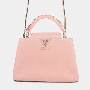 Pre Owned Louis Vuitton Capucines Magnolia Taurillon Leather Size Bb