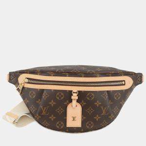Pre Owned Louis Vuitton High Rise Brown/Ivory Monogram Handbag