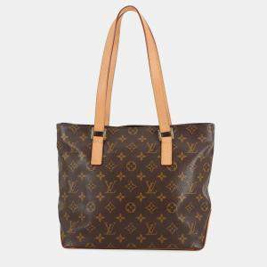 Pre Owned Louis Vuitton Cabas Piano Brownm51148 Monogram Handbag