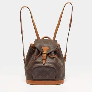 Pre Owned Louis Vuitton Montsouris Mini Monogram Canvas Backpack