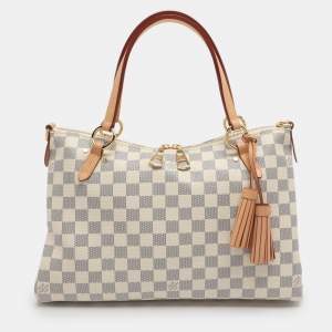 Pre Owned Louis Vuitton Lymington Damier Azur Canvas Bag