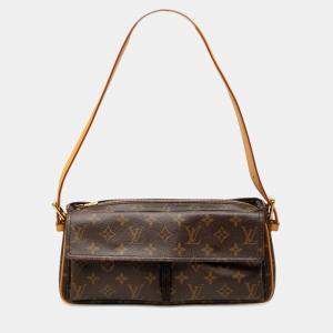 Pre Owned حقيبة لوي فيتون فيفا سيت مونوغرام بنية  متوسطة