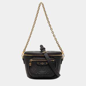 مملوكة مسبقًا Louis Vuitton Black Monogram Empreinte Mini Bumbag