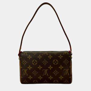 Pre Owned حقيبة لويس فيتون بني مونوغرام رسيتال