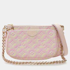 Pre Owned حقيبة لويس فيتون وردي مونوجرام أنبرانت صيف ستاردست مولتي بوشيت أكسسوارات