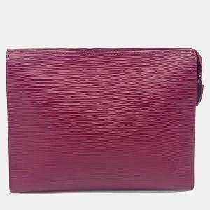 مملوكة مسبقًا Louis Vuitton Pink Leather Epi Pochette Toilette