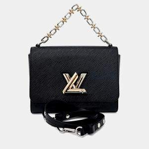 مملوكة مسبقًا Louis Vuitton Black Leather Epi Twist MM
