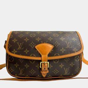 Pre Owned Louis Vuitton Brown Monogram Sologne